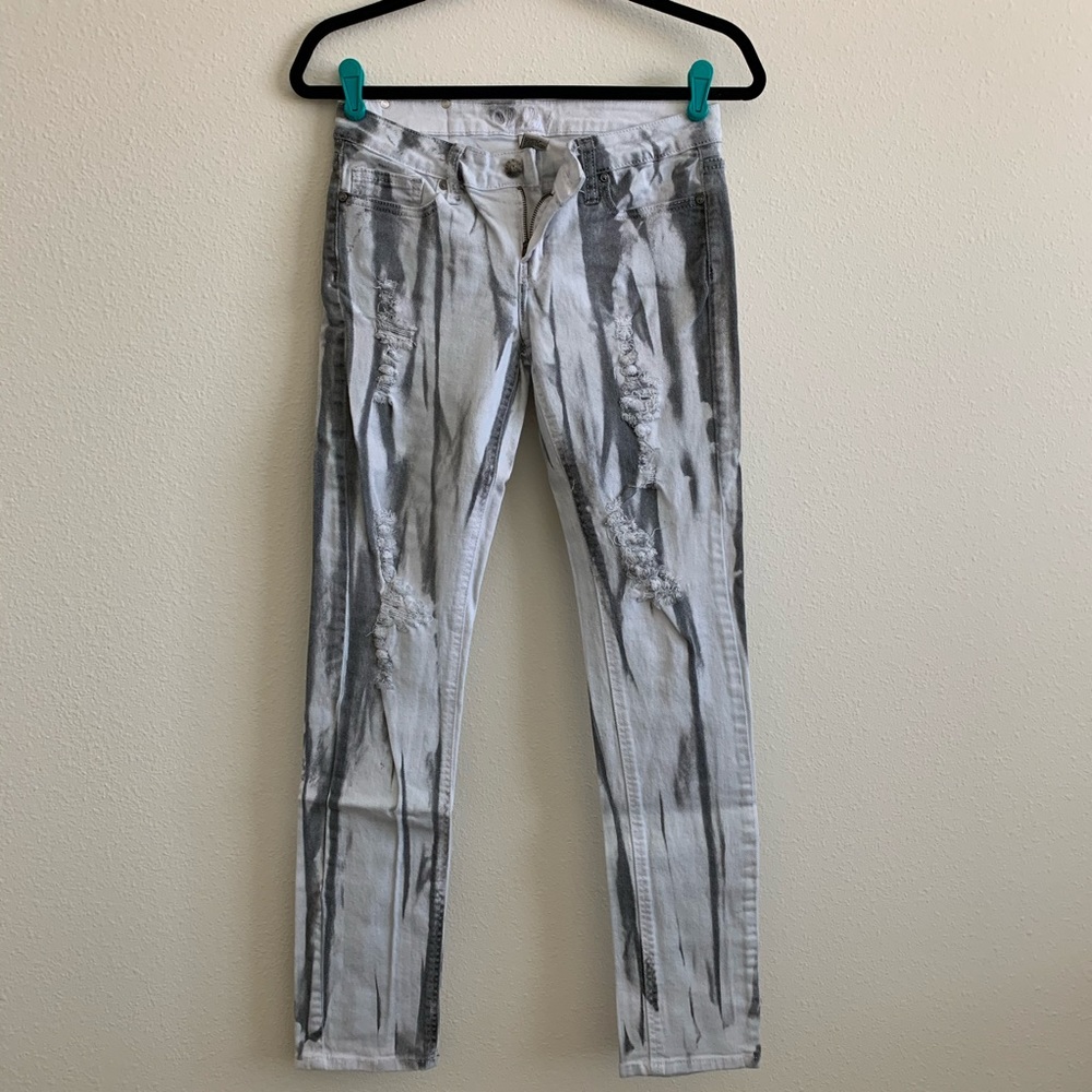 Edgy, distressed jeans